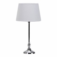 Distribuidor - Lâmpadas Diversas | Sobre Mesas Decoração | SOBREMESA RASBORA 1XE27 CROMO 46.5X23X23 CM Ref: 134771020